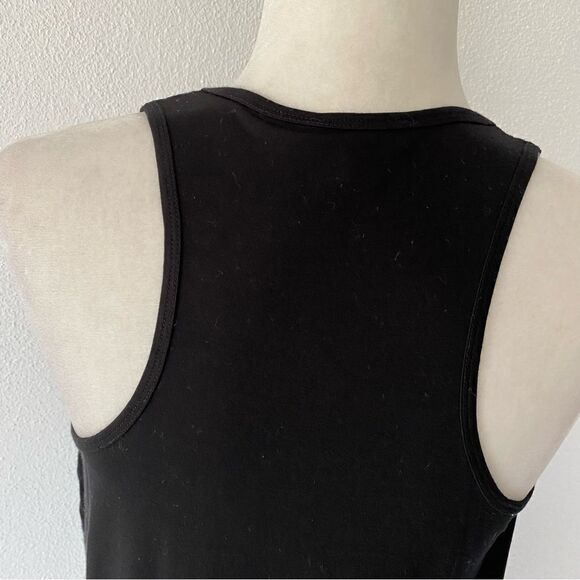 Vince Camuto Black Blue Sequin Tank SZ M - Picture 5 of 13